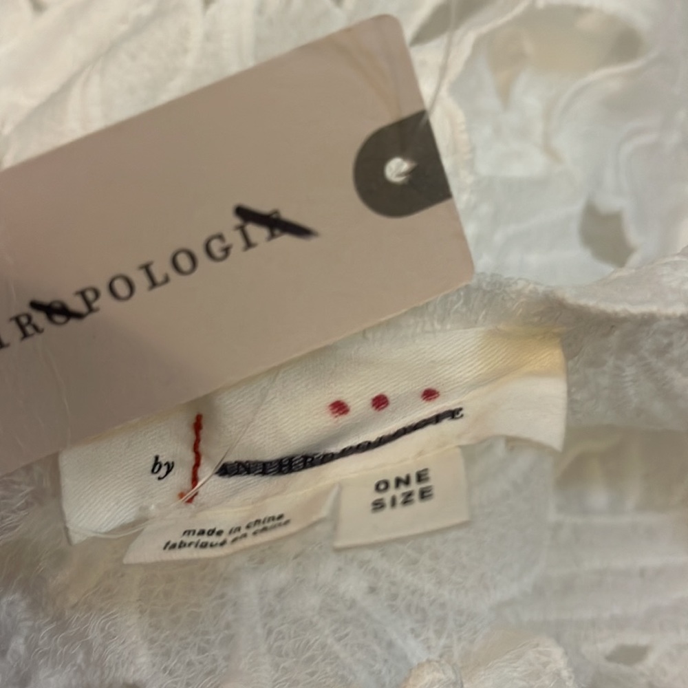 Anthropologie Floral Eyelet Kaftan - Picture 9 of 9